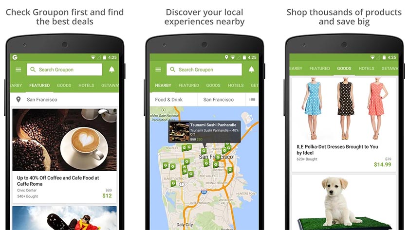 groupon best Android apps
