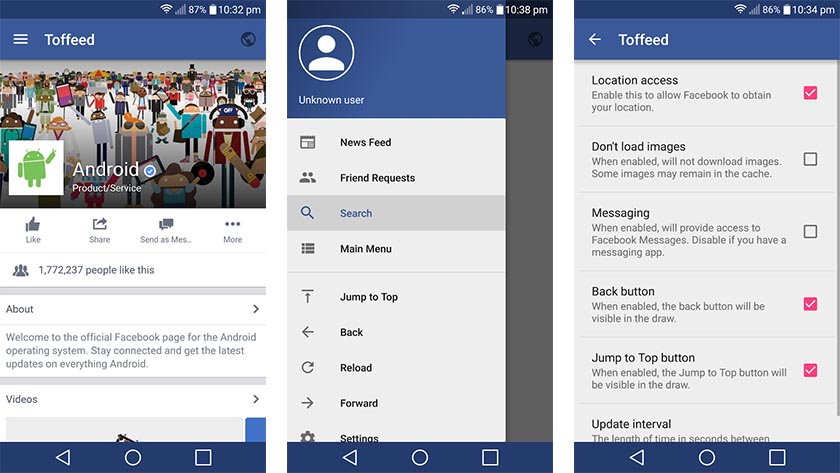 toffeed best facebook apps for android