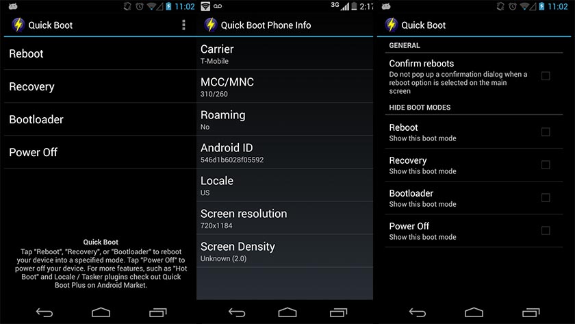 quick boot best root apps for android