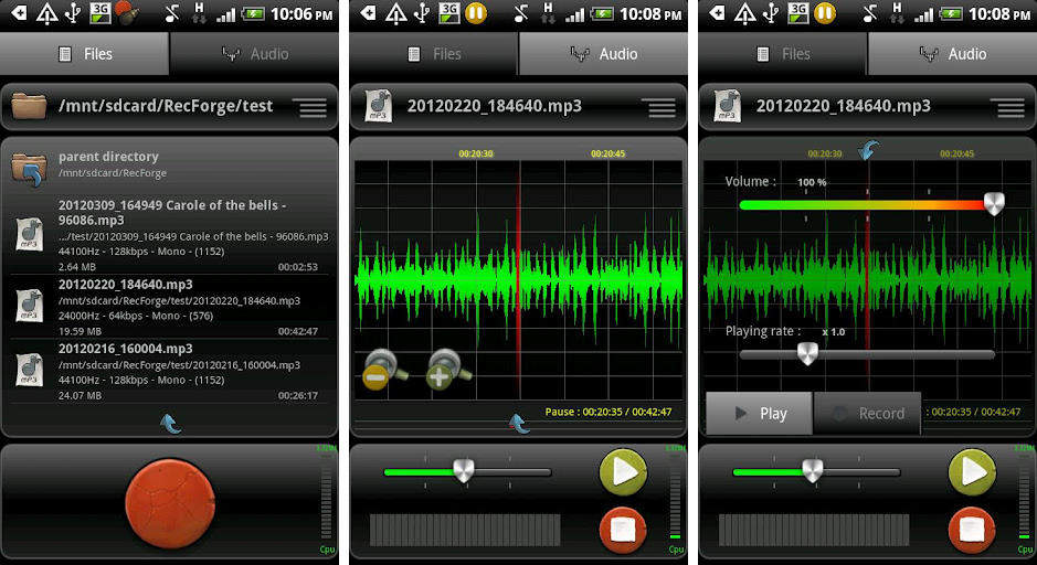 Auto Tune Recorder App Android