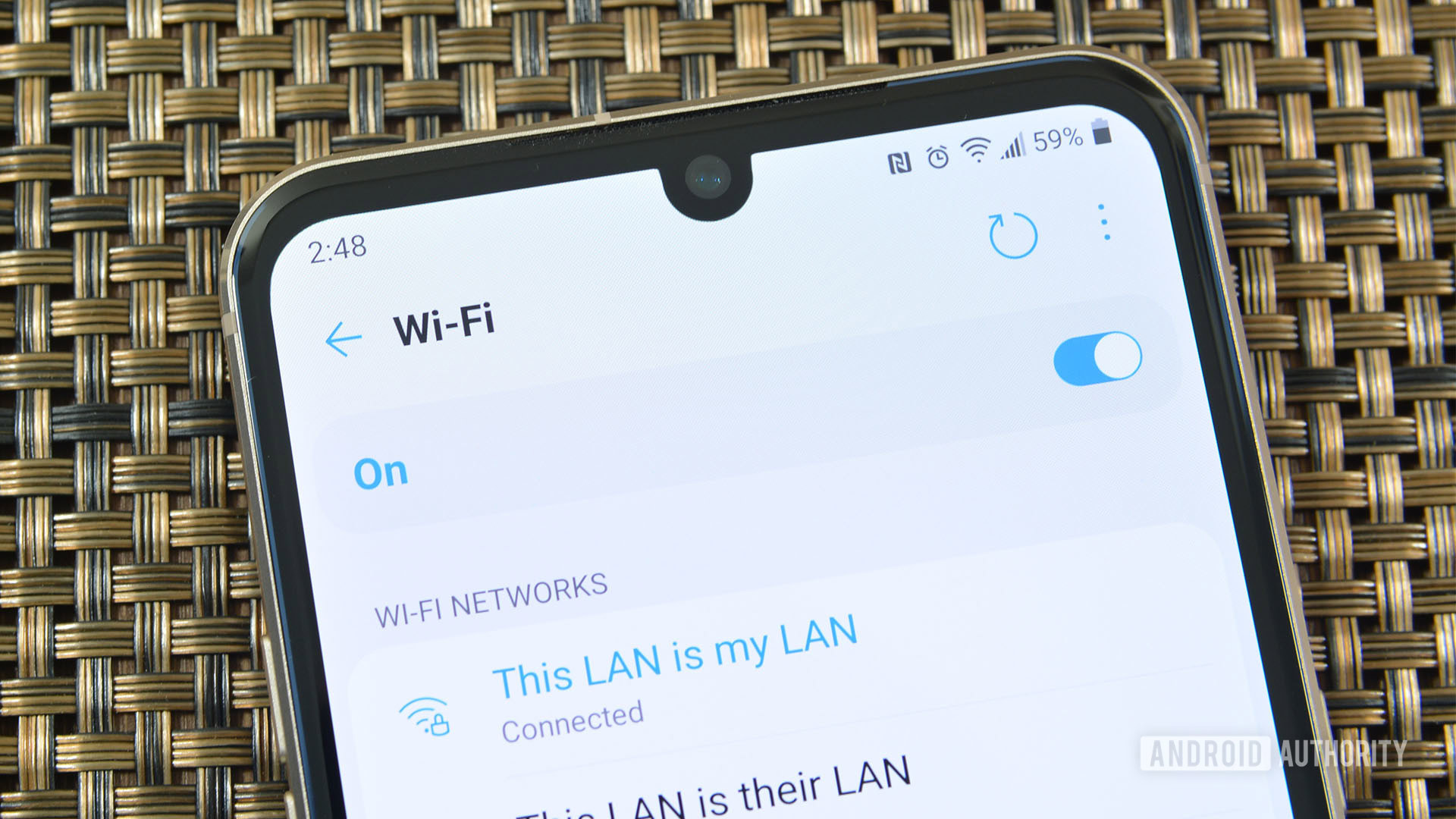 WiFi Settings LG V60