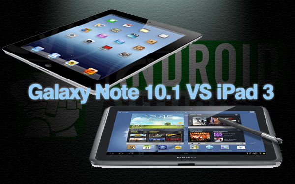 Samsung Galaxy Note 10.1 vs Apple iPad 3 
