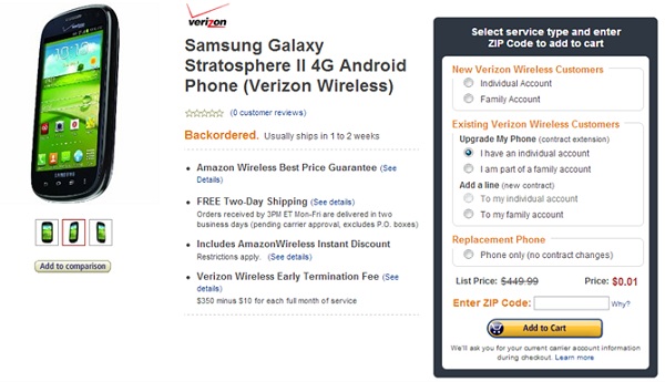 Samsung Galaxy Stratosphere 2
