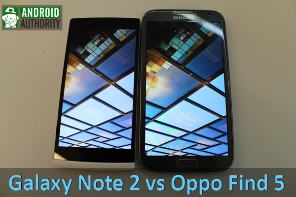 Galaxy Note 2 vs Oppo Find 5 copy
