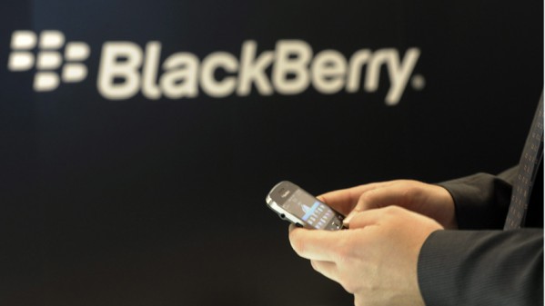 BlackBerry Logo with smartphone