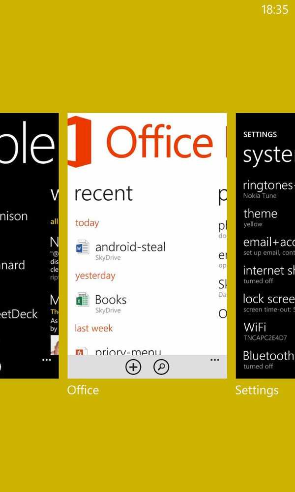 Switching back through app pages in Windows Phone