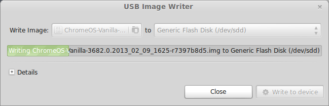 Install Chrome with USB Image Writer