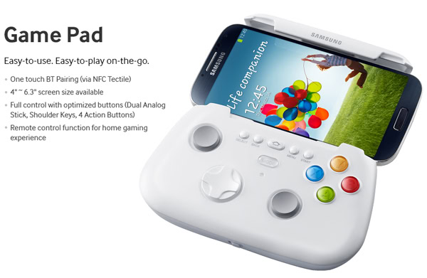 Galaxy S4 wireless gamepad