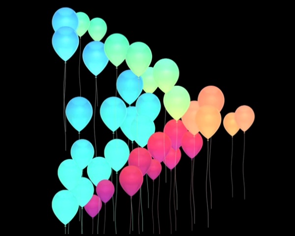 Google Play birthday balloons