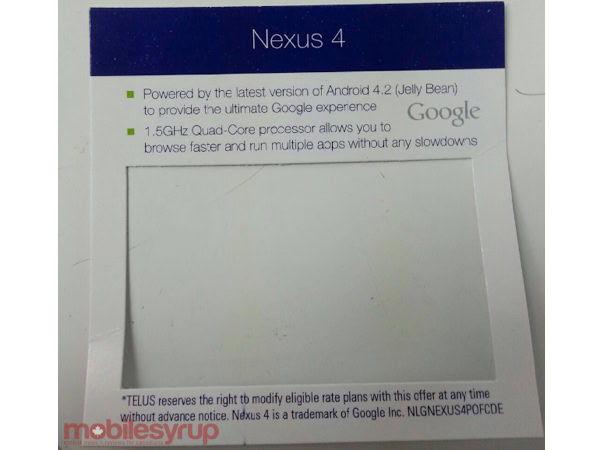 Telus Nexus 4