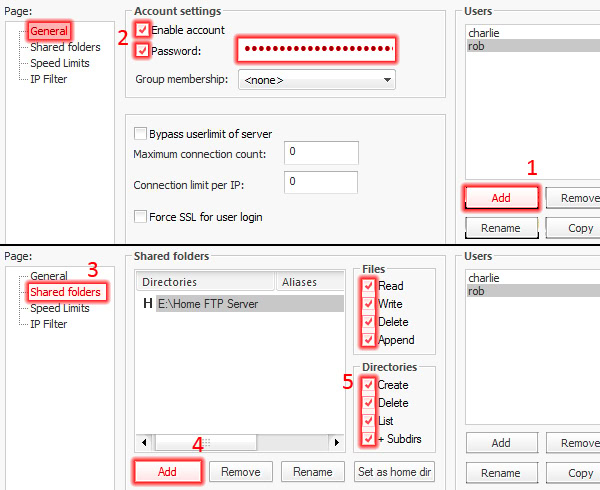 User Setup