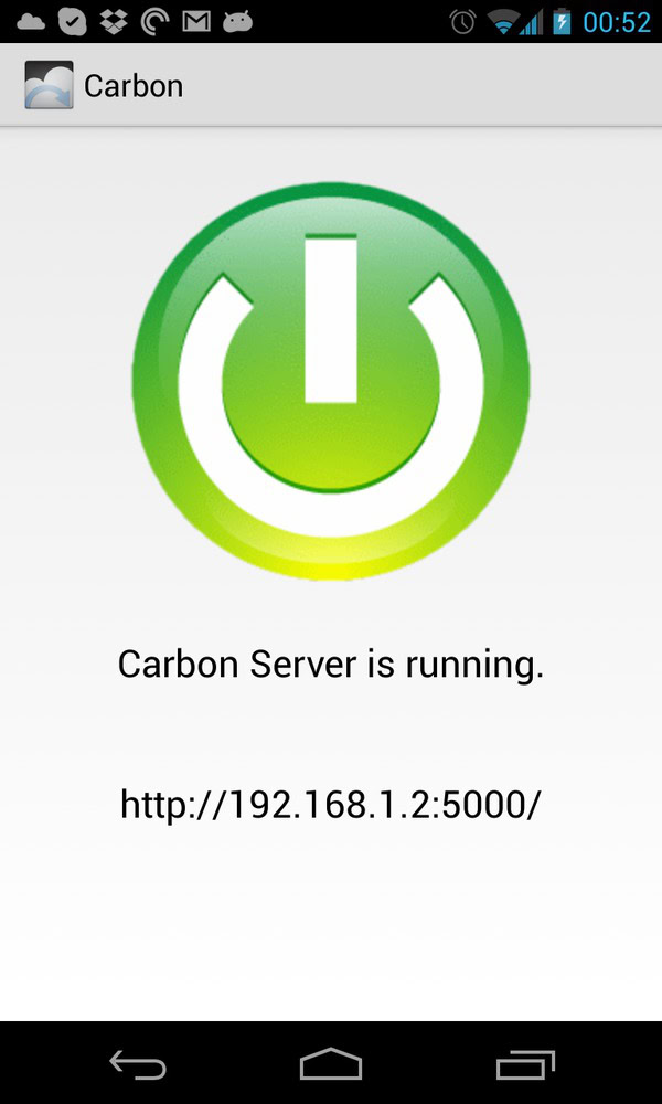 Running the Carbon Backup server.