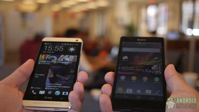 htc one vs sony xperia z display viewing angles aa