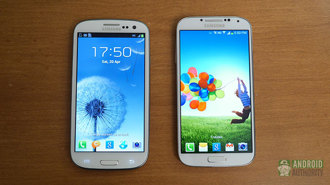 samsung galaxy s4 compare s3 aa