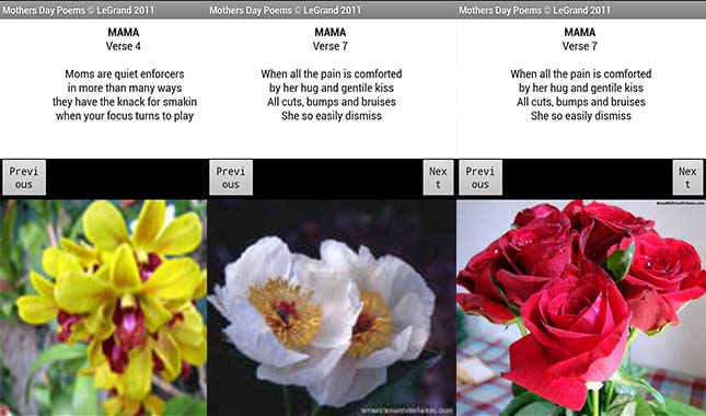 Mother's Day Apps for Android - Poems