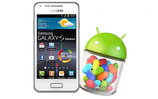 Samsung Galaxy Advance with Jelly Bean