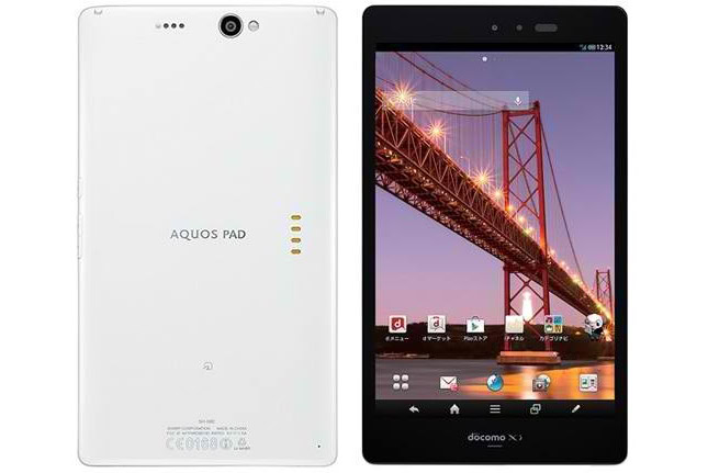 Sharp quietly launches Aquos Pad SH-08E tablet with hi-res IGZO screen