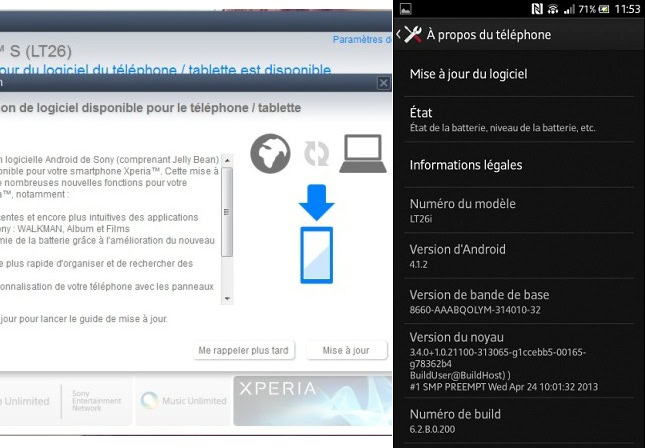 Sony Xperia S Jelly Bean update