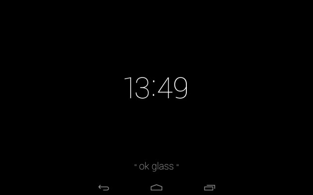 google glass home screen
