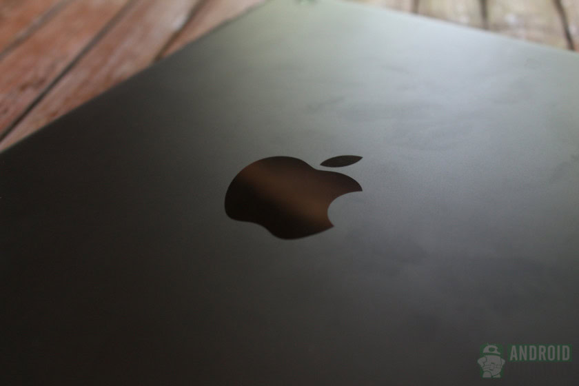 W1 chip: Black Apple iPad 5 logo.