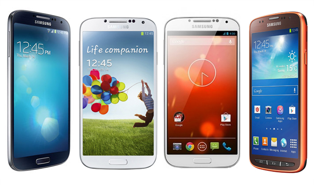 Samsung Galaxy S4 versions