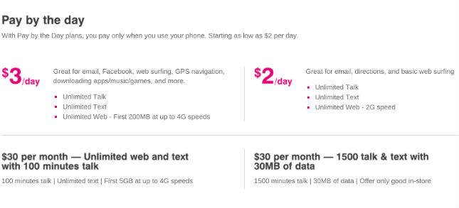 T-Mobile Prepaid Plans 2