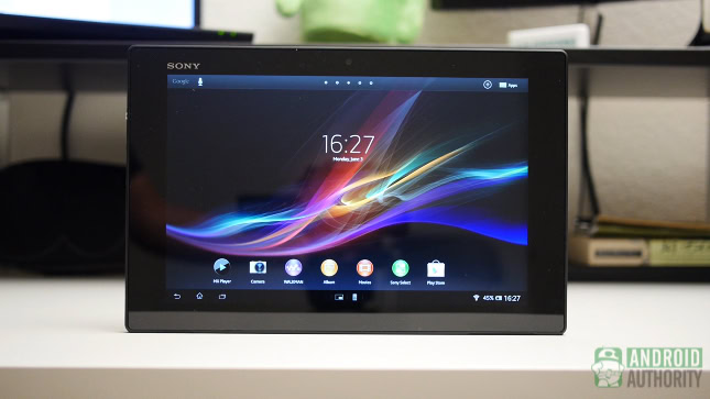 sony xperia tablet z aa front