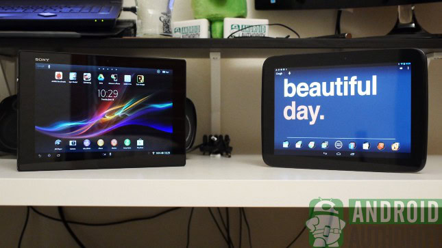 xperia tablet z vs nexus 10 inch android tablet