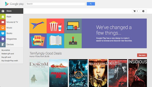 Google Play Store redesign