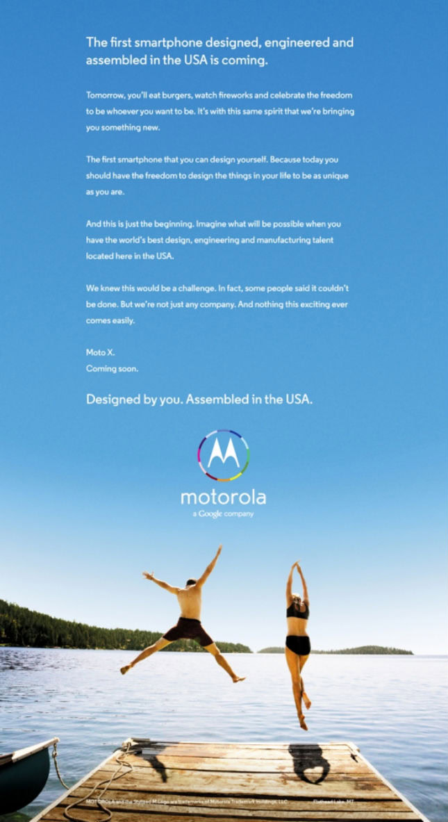 Motorola X Phone ad