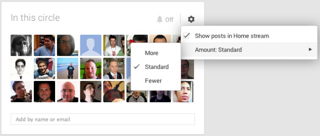 Google+ +1 activity 