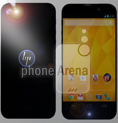 HP Android smartphone render