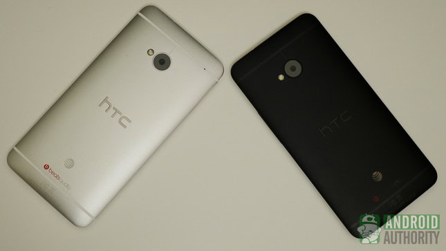 htc one glacial silver vs stealth black aa back profiles