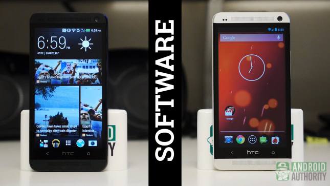 htc one vs google play edition aa software