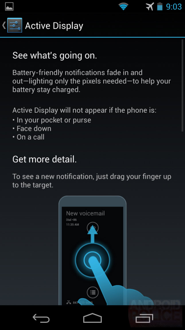 Moto X Active Display and Notifications