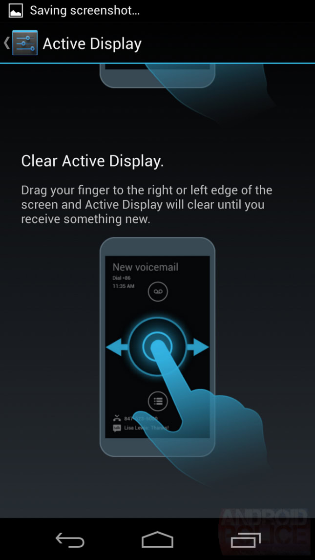 Moto X Active Display and Notifications