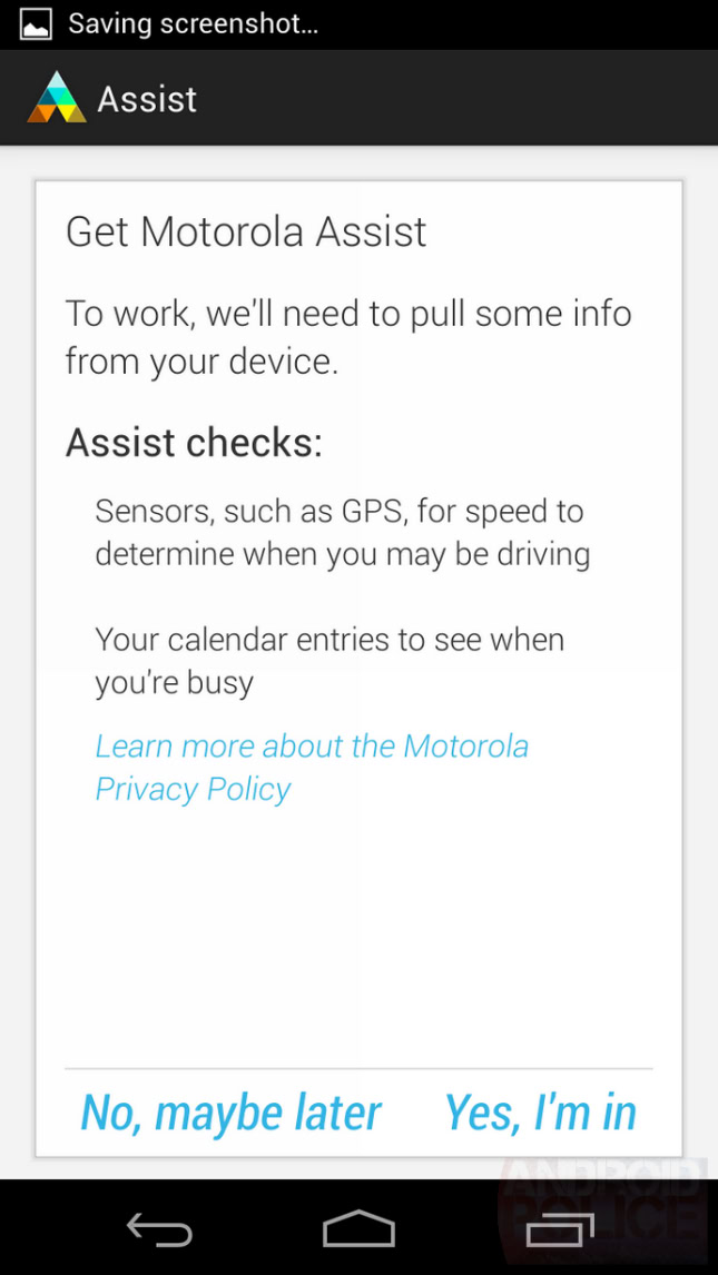 Moto X Motorola Assist