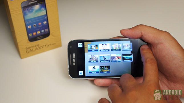 samsung galaxy s4 mini aa camera modes