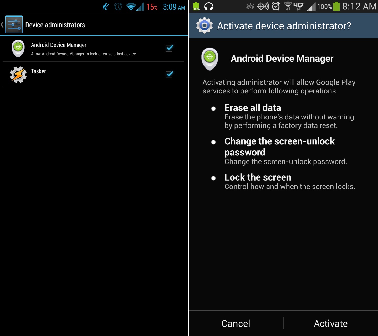 android device manager rollout