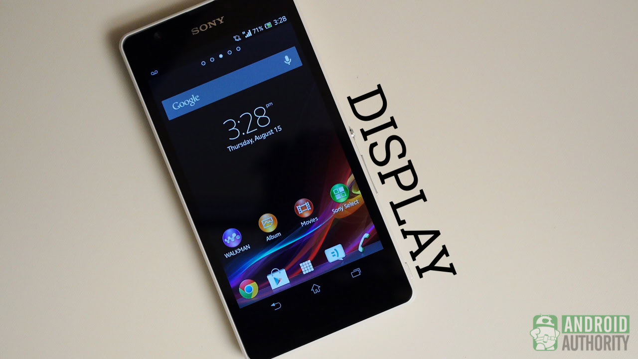 sony xperia zr aa display