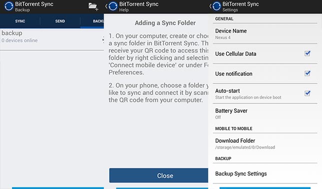 BitTorrent Sync screenshot 4