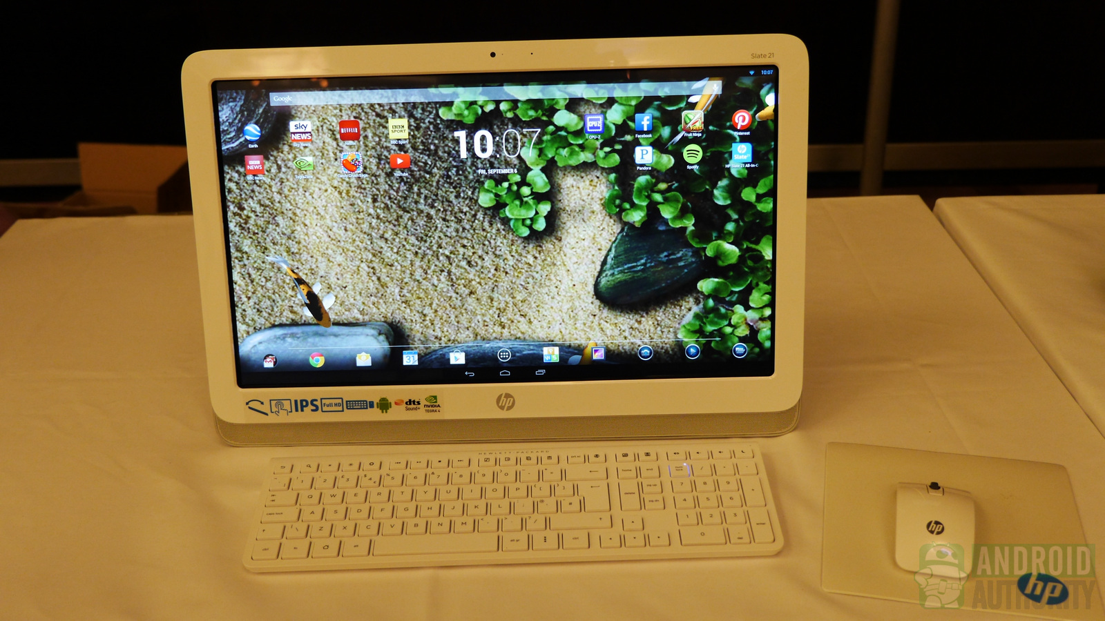 HP Slate 21, HP's largest screen Android device.