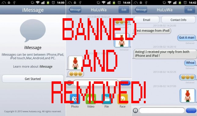 imessage-chat-Android-banned