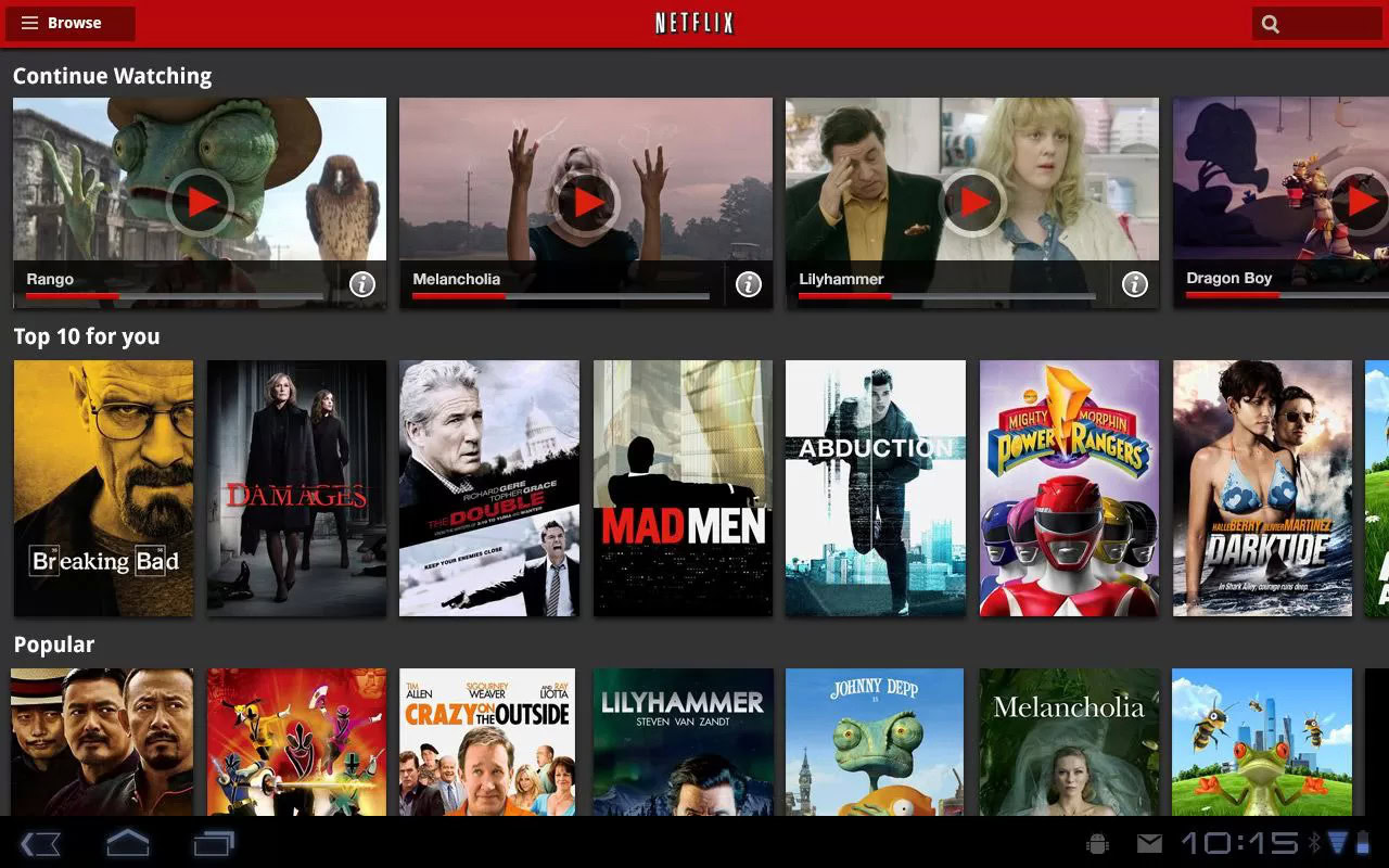 netflix android tablet apps 3