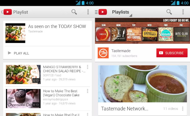 YouTube Android App