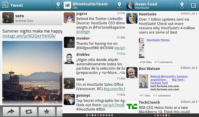 HootSuite - best twitter apps for android