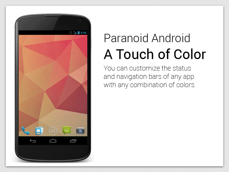 Paranoid Android features