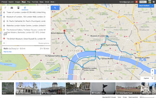 Google Maps - directions for multiple destinations