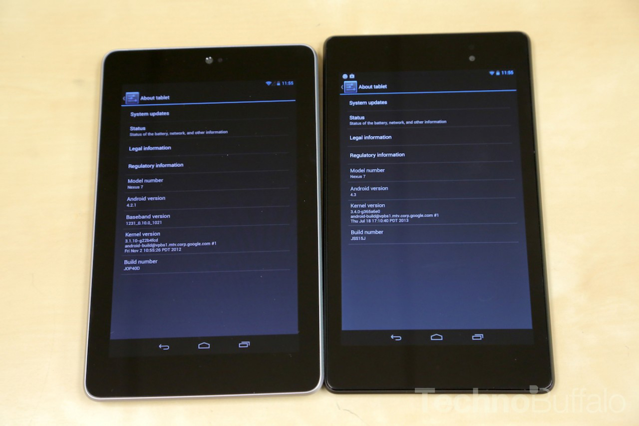 Nexus 7 (2013) vs Nexus 7 (2012) About tablet screen. | Image credit: TechnoBuffalo