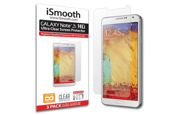 galaxy note 3 accessories ismooth screen protector